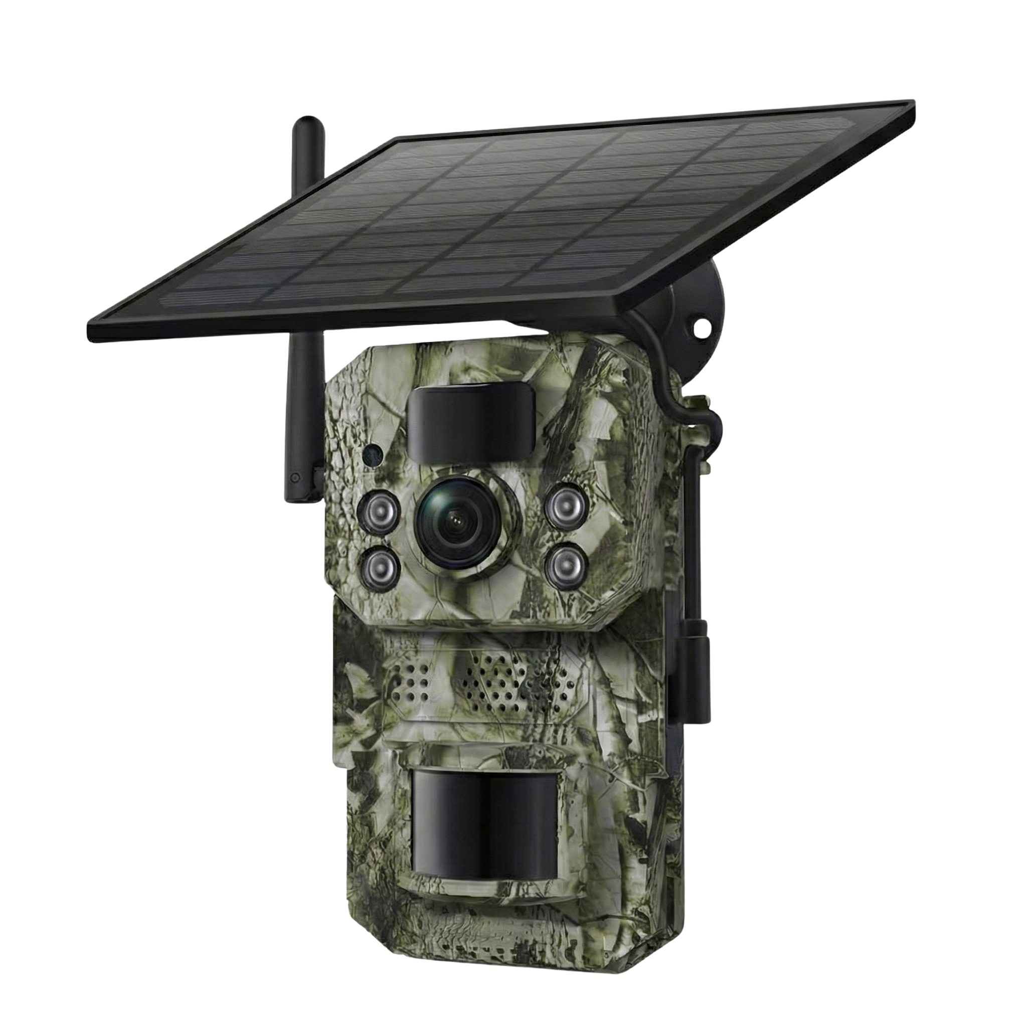 WildTrackr Ucon 3M GPS 4G Solar Trail Camera Night Vision IP66 – 360° Pan-Tilt Wildlife Camera