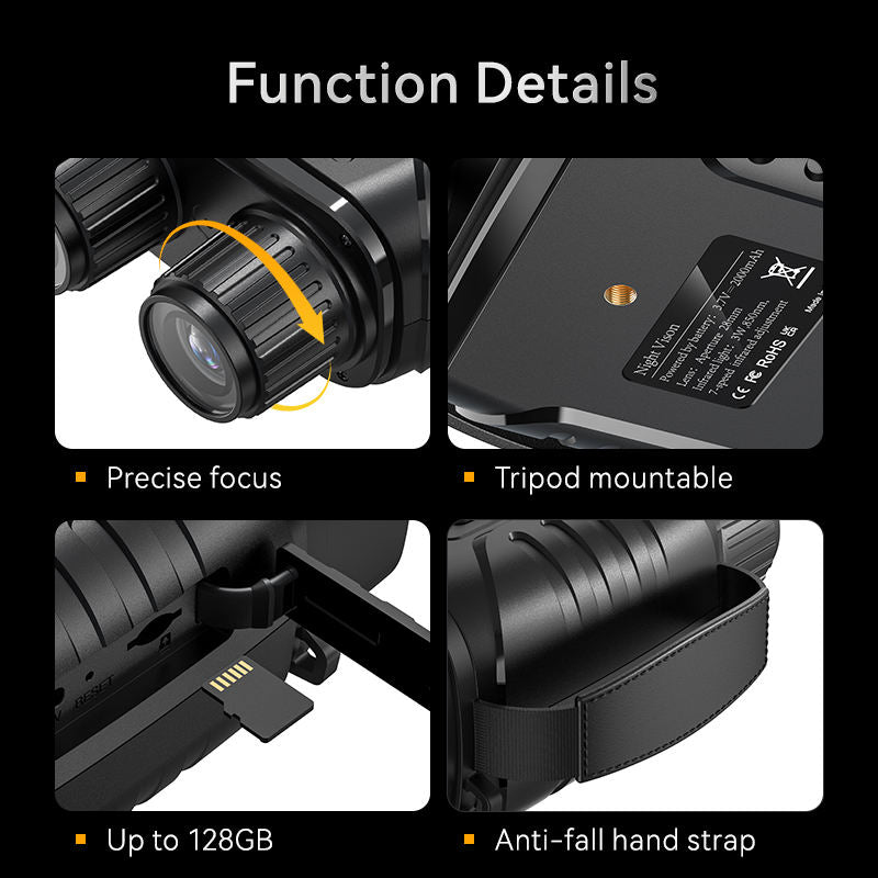 Night Vision Binoculars 1080P - 10x Digital Zoom with Infrared