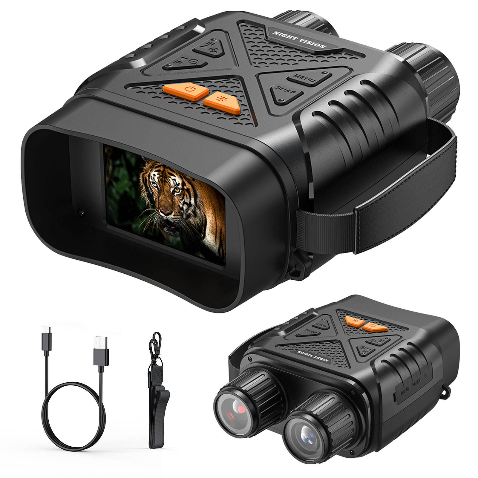 WildTrackr 1080P night vision binoculars for wildlife observation and hunting