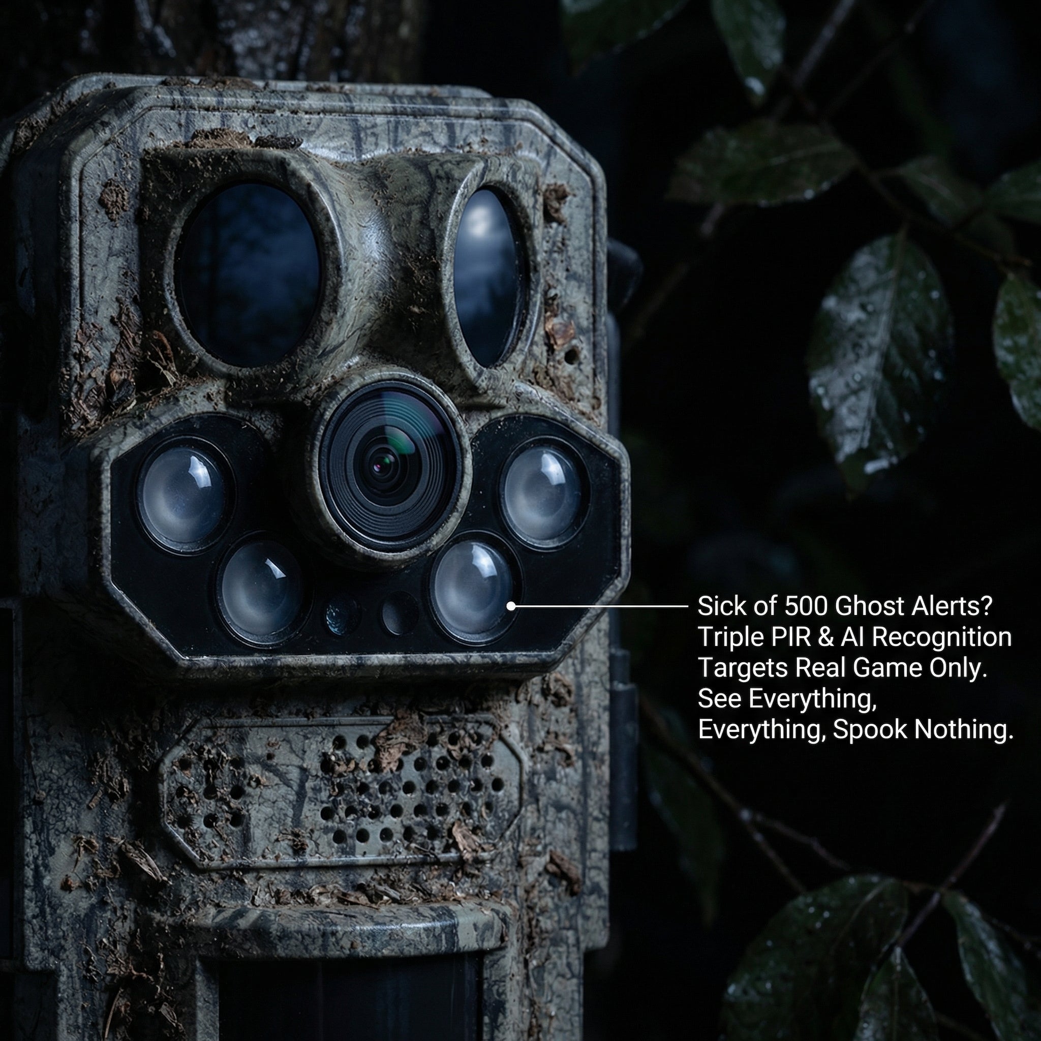 WildTrackr Sentinel - Solar PTZ Trail Camera, Night Vision, Two-Way Audio