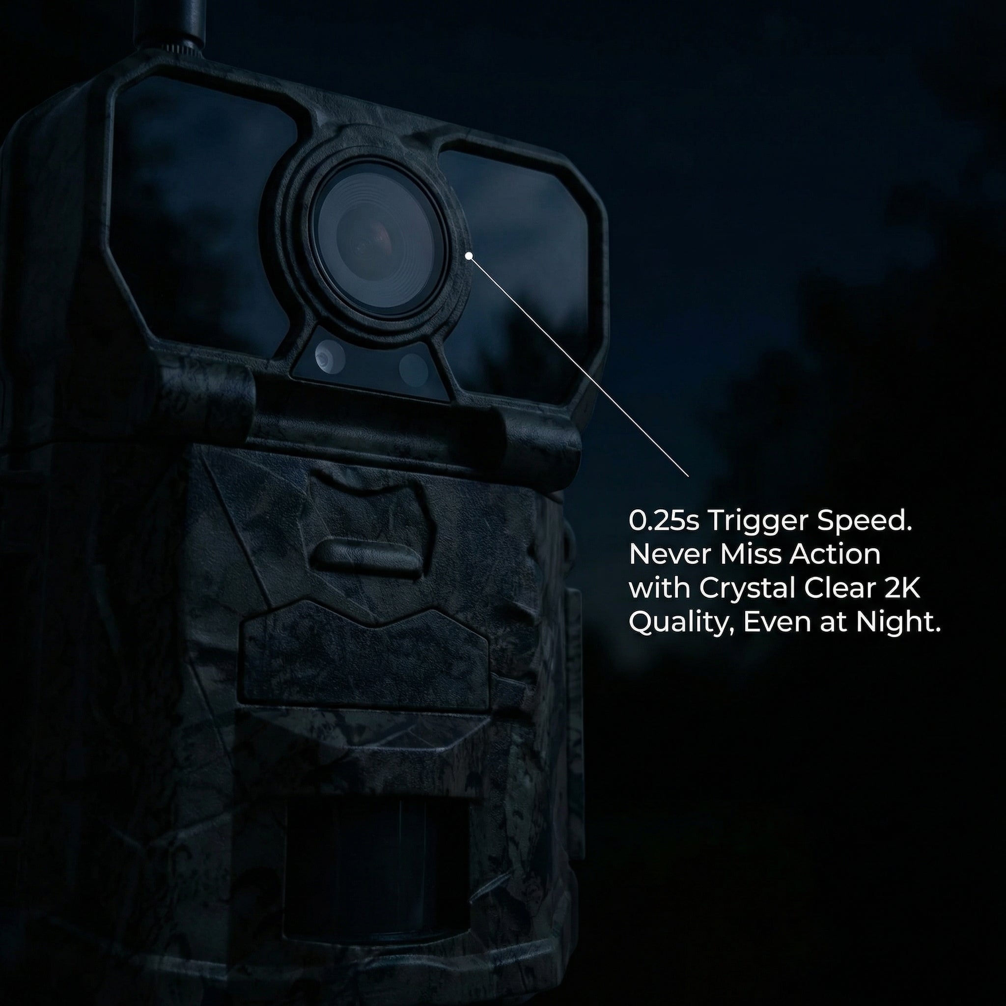 WildTrackr Ridge - 32MP Trail Camera, 2K Video, Night Vision