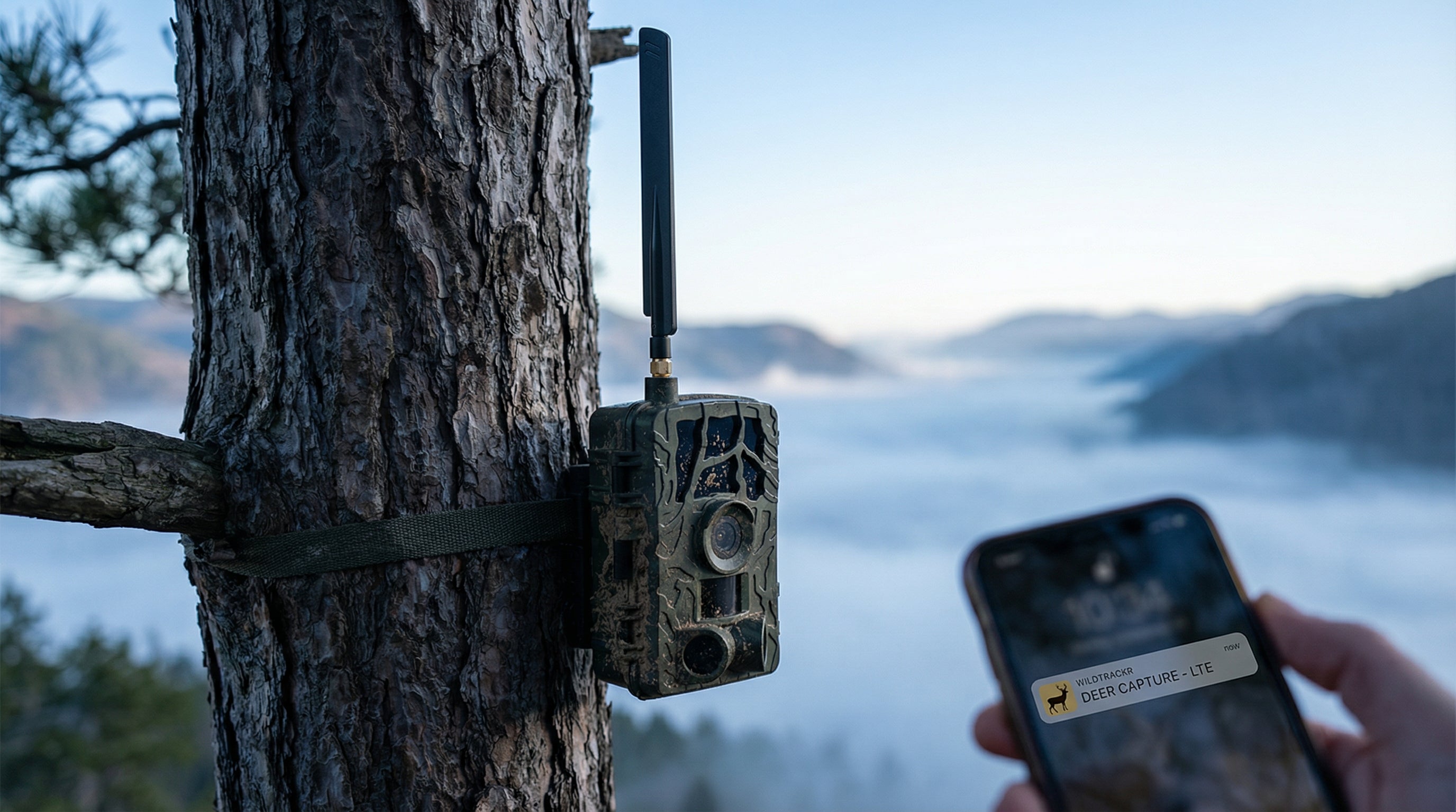 WildTrackr Ucon 3M GPS 4G Solar Trail Camera Night Vision IP66 – 360° Pan-Tilt Wildlife Camera