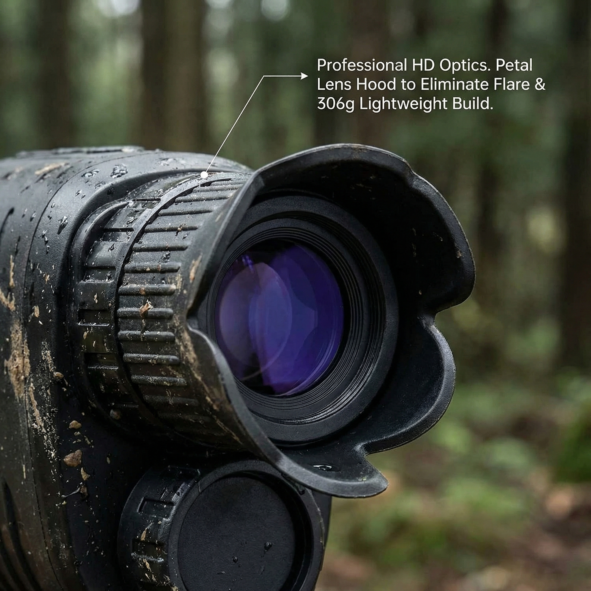 HD Night Vision Monocular - Compact Infrared Optics