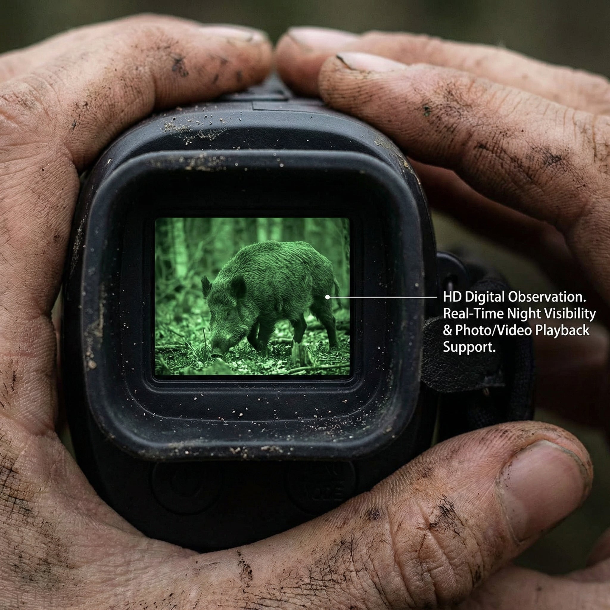 HD Night Vision Monocular - Compact Infrared Optics