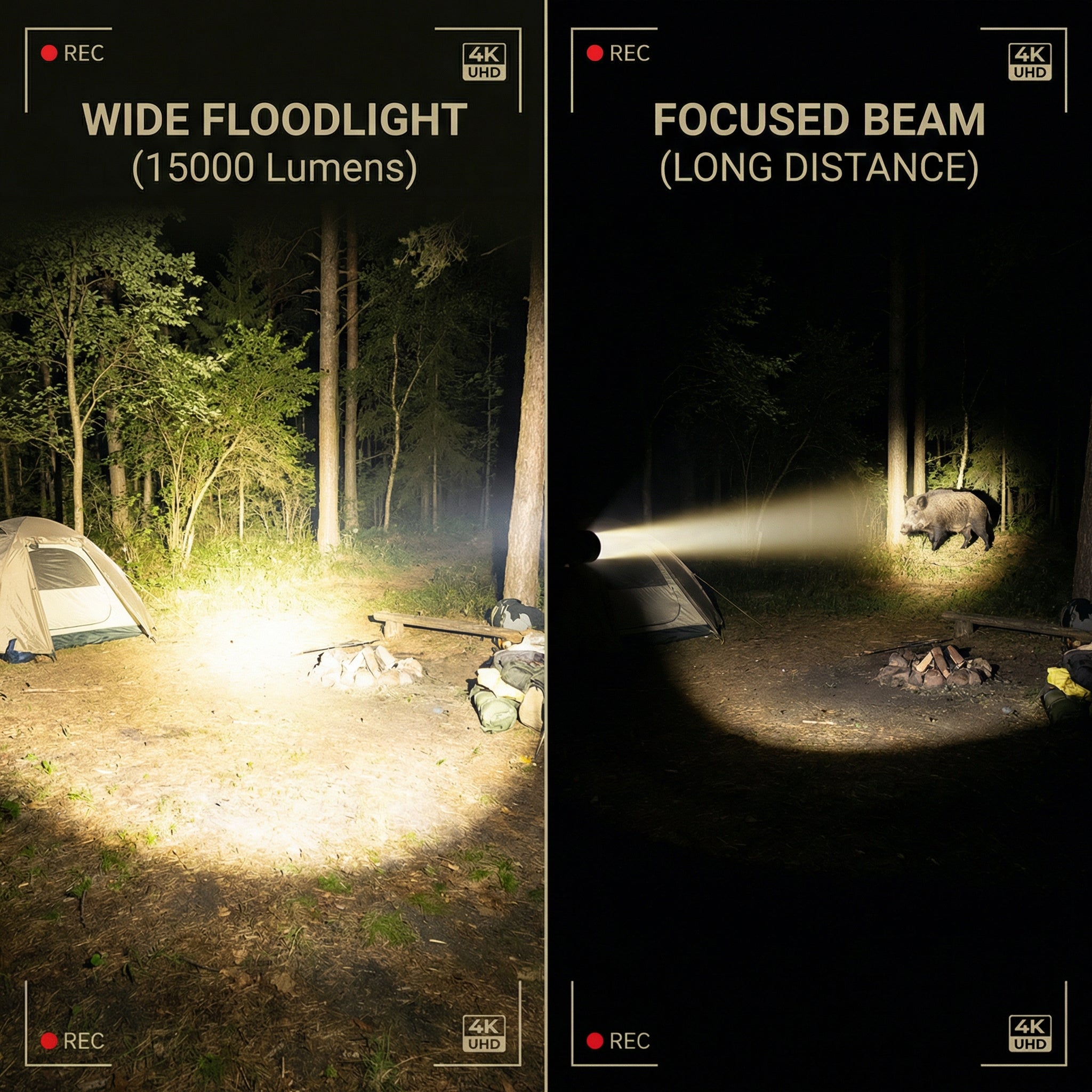 Pro XHP360 LED Flashlight – 15000 Lumens Rechargeable Tactical Light