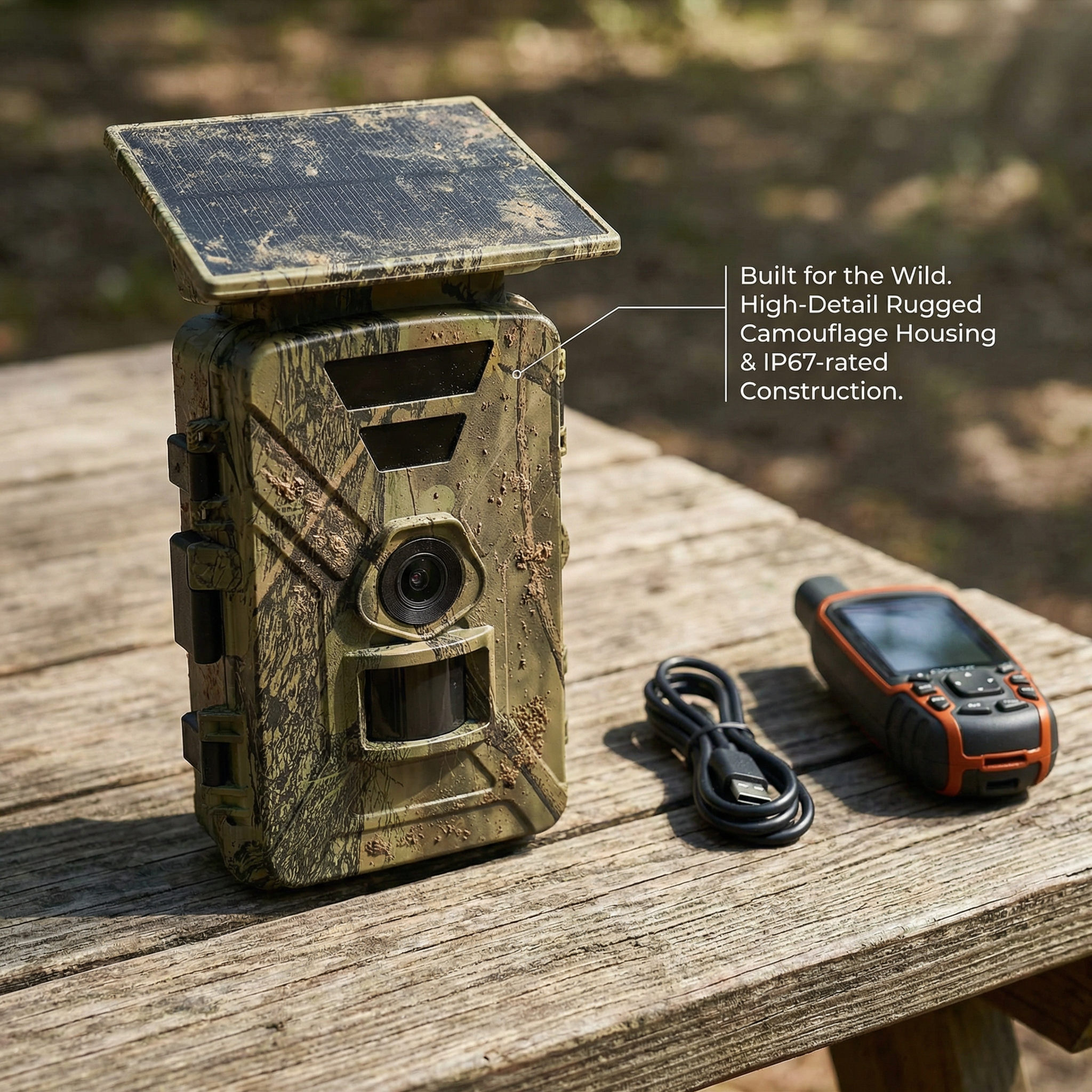 WildTrackr Crest - 8K WiFi Solar Trail Camera, Night Vision