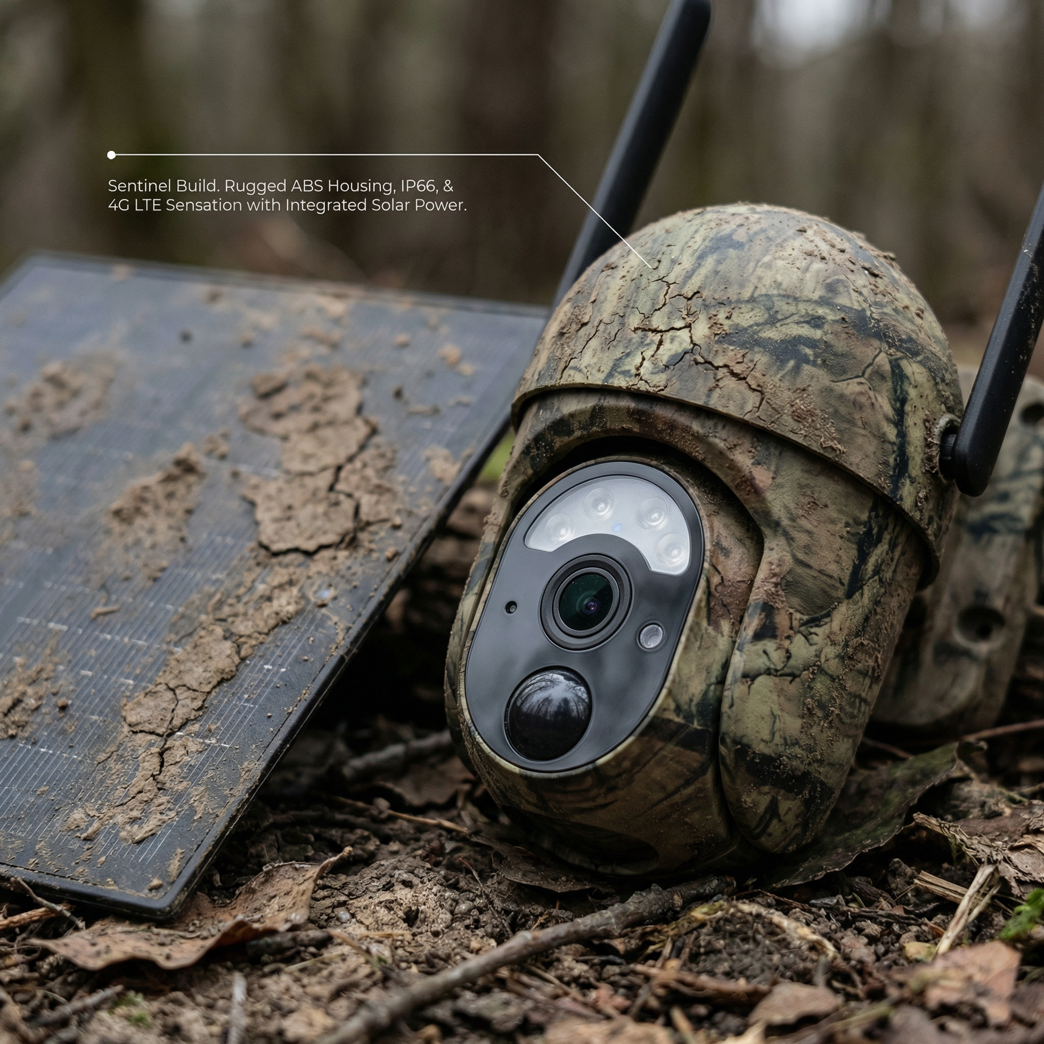 WildTrackr solar powered trail camera with night vision for remote wildlife observation