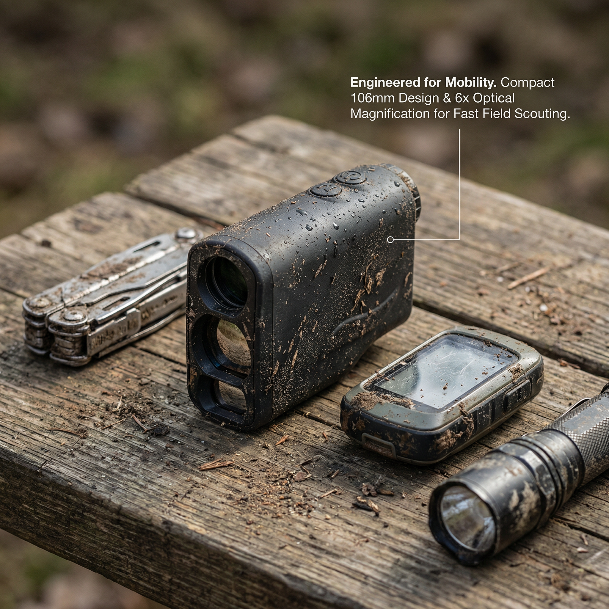 600m Laser Rangefinder 6X Hunting Distance Meter