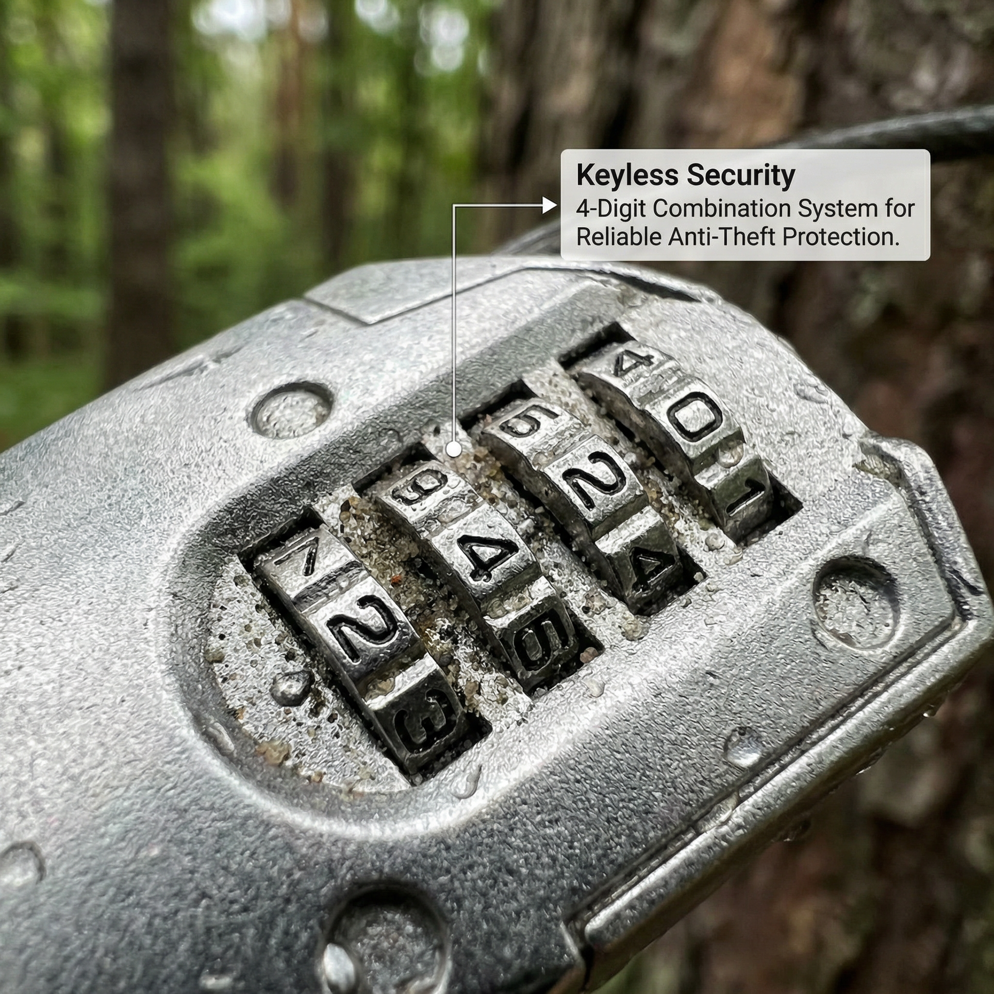 Trail Camera Security Lock Cable with Combination Lock