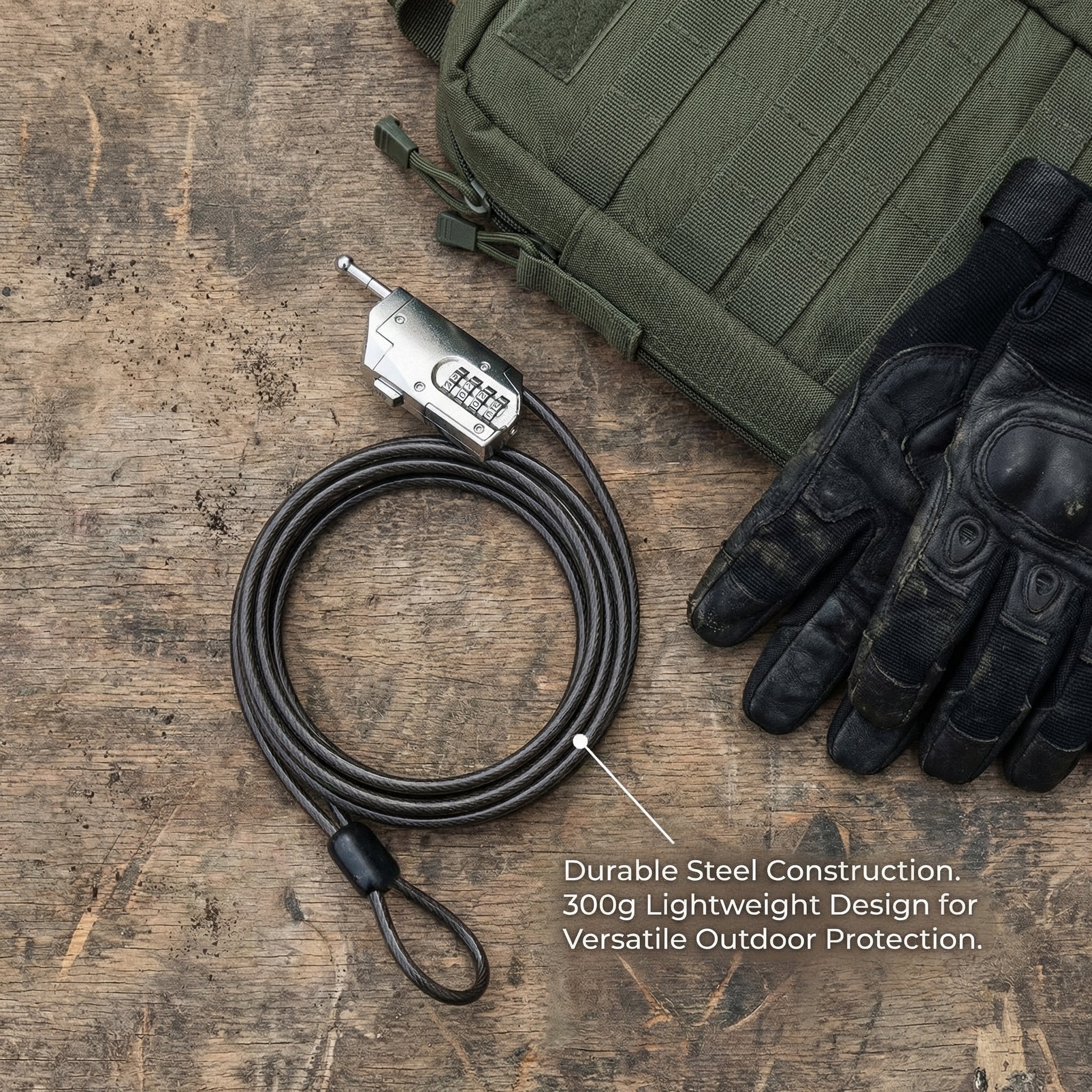 WildTrackr trail camera security cable lock for protecting wildlife cameras outdoors